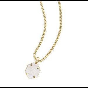 Kendra Scott iridescent drusy oliver necklace